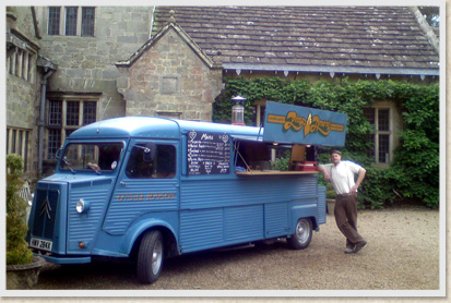 photo of pizza van at a private event in sussex